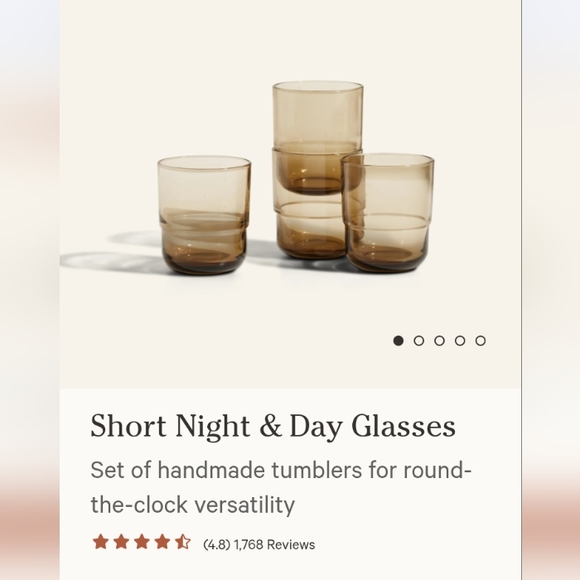 Our Place Drinking Glasses Set, Color-Dusk - Picture 7 of 8